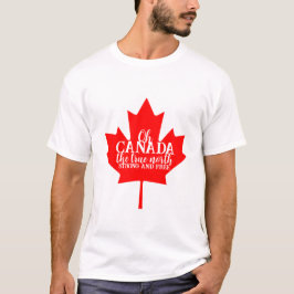 T-shirt Correspondance familiale canadienne de la feuille 