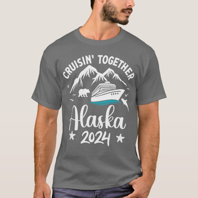 T-shirt Correspondance famille amis et groupe Alaska Cruis (Devant)