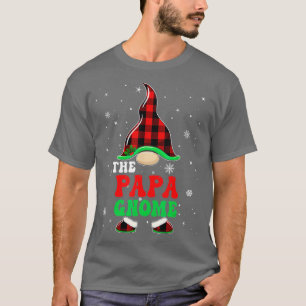 T-shirt Correspondance Famille Buffalo Plaid Papa Gnome Ch
