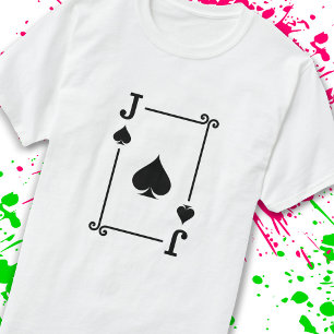 T-shirt Correspondance Jack Spades Convient Jouer Cartes M