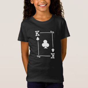 T-Shirt Correspondance King Clubs Convient Jouer Cartes Mo