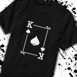 T-shirt Correspondance King Spades Convient Jouer Cartes M