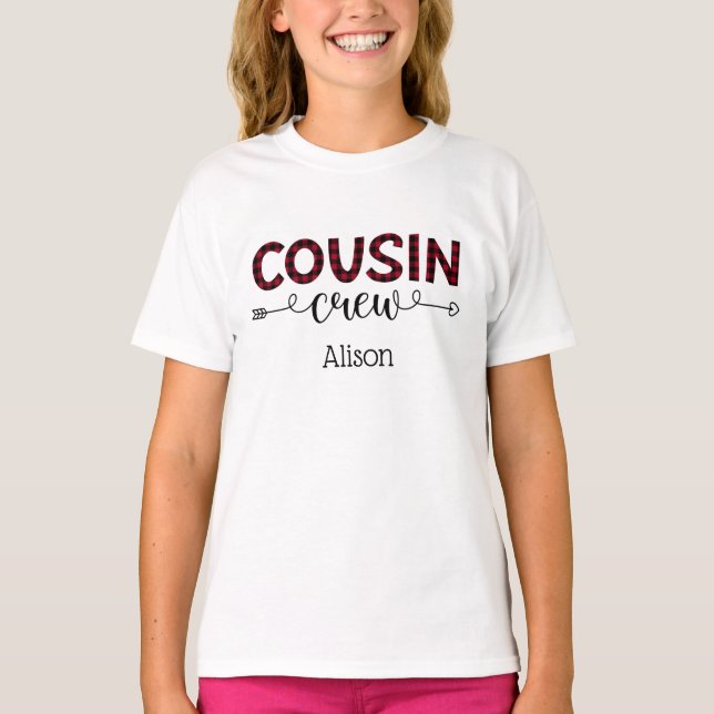 T-shirt Correspondance personnalisée de la famille d'équip (Devant)