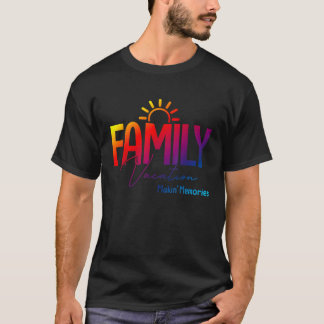 T-shirt Correspondre Vacances Familiales 2022 Faire Plage 