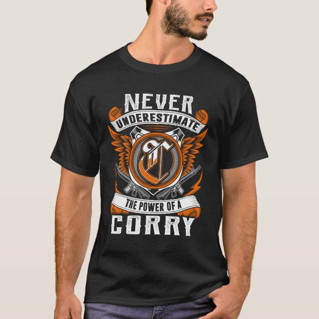 T-shirt CORRY - Ne jamais sous-estimer personnalisé (Devant)