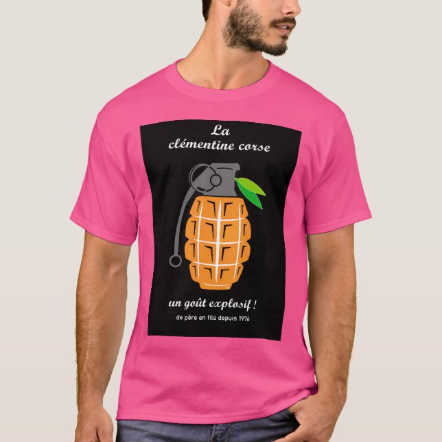 T-shirt Corse Flnc Bastia Ajaccio Calvi Bo (Devant)
