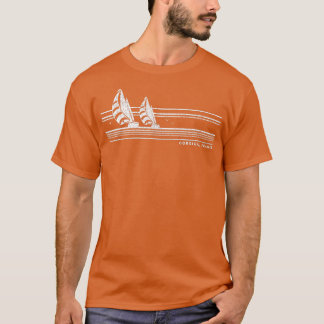 T-shirt Corsica France Voile Vintage les années 70 Nautiqu