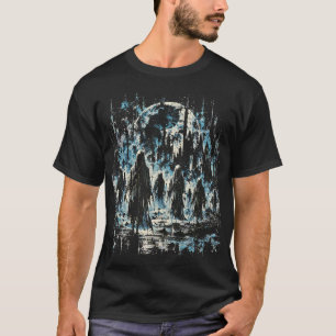 T-shirt CORTÈGE PERDU — Figures Spectrales Gothiques au Cl