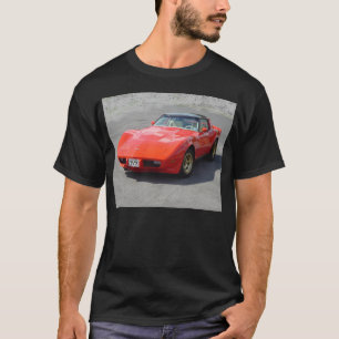T-shirt Corvette rouge 1979