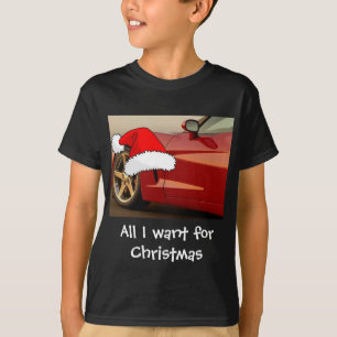 T-shirt Corvette rouge Noël