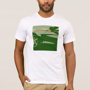 T-shirt Corvette verte Camouflage