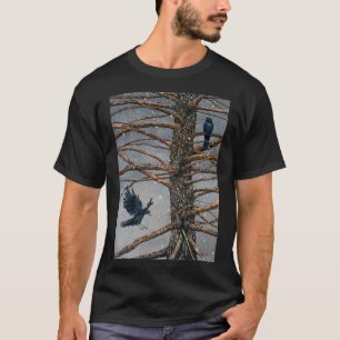 T-shirt Corvus Corvidae et vêtements de cèdre