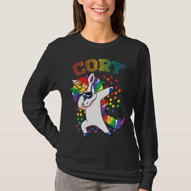 T-shirt Cory Dabbing Unicorn (Devant)