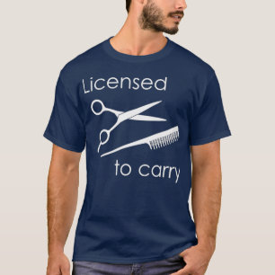 T-shirt Cosmetologue Autorisé À Transporter La Cosmetologi