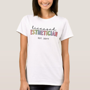 T-shirt Cosmetologue Esthétique Autorisé Sur Mesure