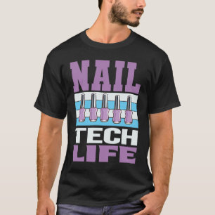 T-shirt Cosmetologue Nail Polonais Designer Manicuriste on