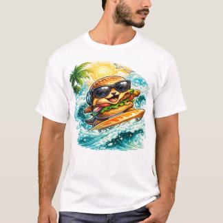 T-Shirt Cosmic Island Burger | Drôle de Nourriture
