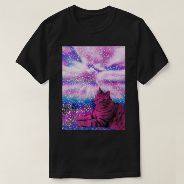 T-shirt Cosmic Kitty (Design devant)