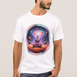 T-shirt Cosmic Sadhu: Mars Meditation Galaxy Art