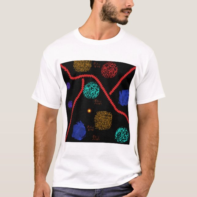 T-shirt Cosmic Safari - Abstract Geometric Art (Devant)