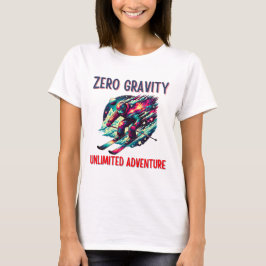 T-shirt Cosmic Skier en Aventure Galactique
