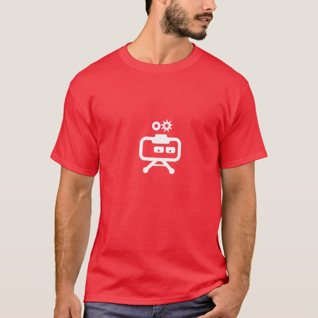 T-shirt Cosmicity Logobot T rouge (Devant)