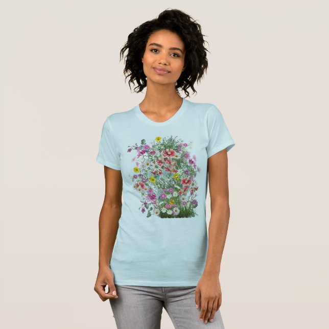 T-shirt Cosmos Wilderness Wild Flowers (Devant entier)