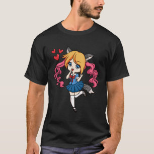 T-shirt Cosplay Costume Jouer Cosplayer School Girl Chibi