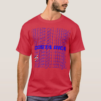 T-shirt Costa Rica Cascade texte
