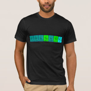 T-shirt Costantino nom de table périodique
