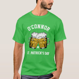 T-shirt Costum Nom Shamrock chanceux St. Patrick's Day