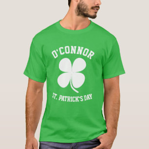 T-shirt Costum Nom Shamrock chanceux St. Patrick's Day