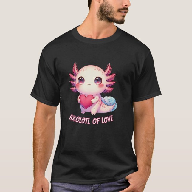 T-shirt Costume Axolotl Enfants Cute Axolotl Tee Lover Des (Devant)
