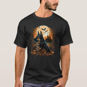 T-shirt Costume berger allemand citrouille sur berger alle