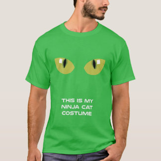 T-shirt Costume Chat Halloween amusant - Costume Chat Ninj
