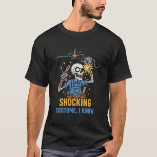 T-shirt Costume Choc Je sais - Drôle de Squelette Électriq