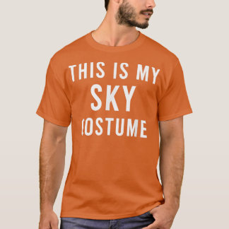 T-shirt Costume Ciel Lazy Funny Trick Treat Masques Éffray