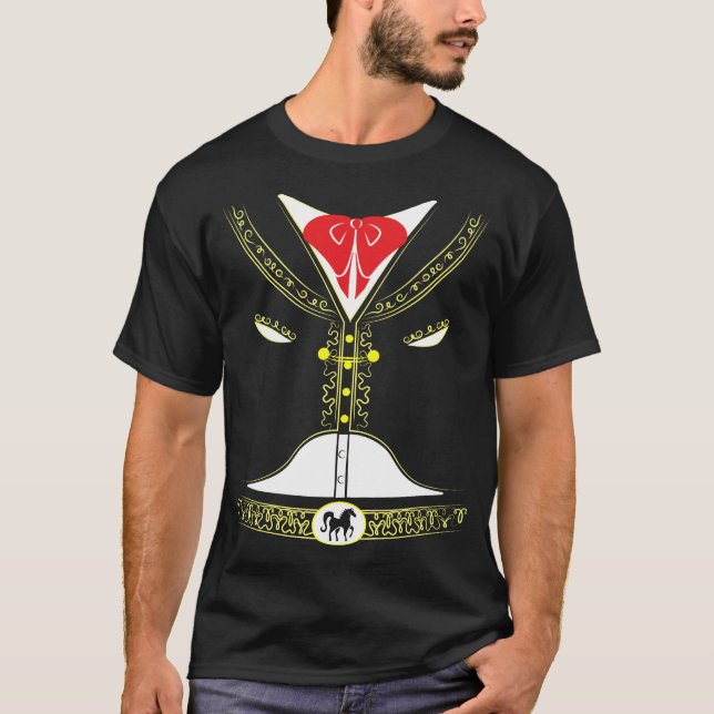 T-shirt Costume Cinco de Mayo Partie Mariachi Charro mexic (Devant)
