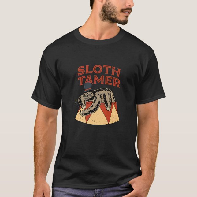 T-shirt Costume Cirque Sloth Tamer Pour Un Cirque (Devant)