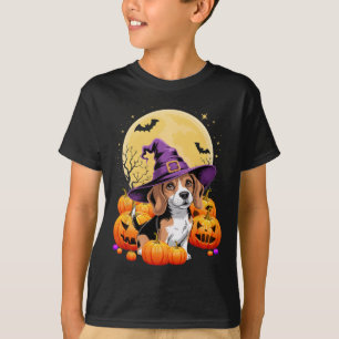 T-shirt Costume Citrouille Beagle Halloween Pour Hommes Fe