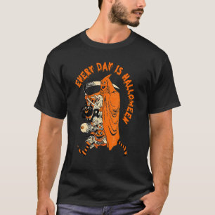 T-shirt Costume Citrouille de squelette rétro saison Éffra