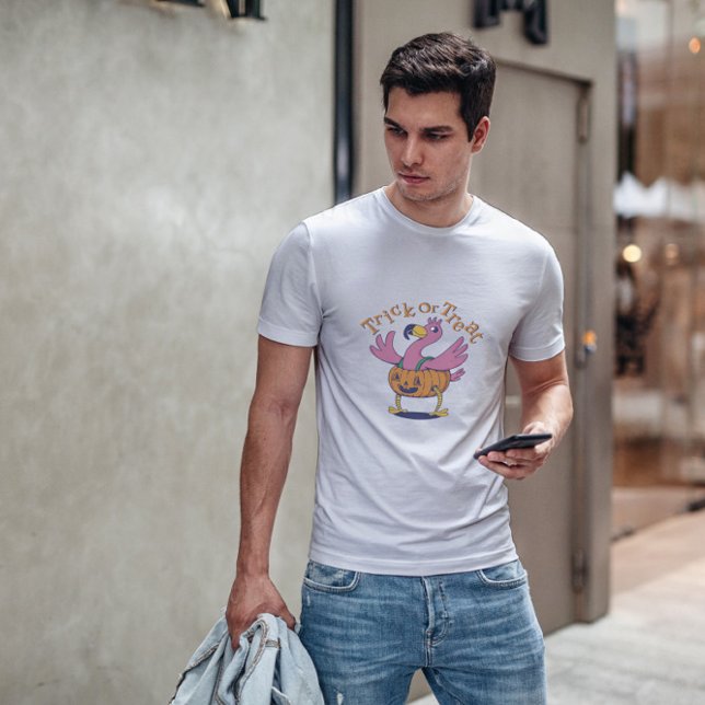 T-shirt Costume Citrouille Flamant rose Halloween (Créateur téléchargé)