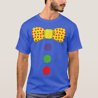 T-shirt Costume Cravate clown Cirque Arc en ciel Halloween