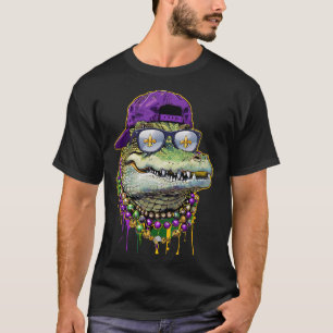 T-shirt Costume d'alligator Mardi Gras Mardigator Hommes F