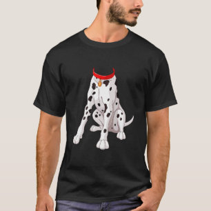 T-shirt Costume dalmate pour Halloween Chien Cosplay anima
