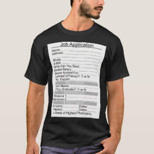 T-shirt Costume d'application de travail effrayant