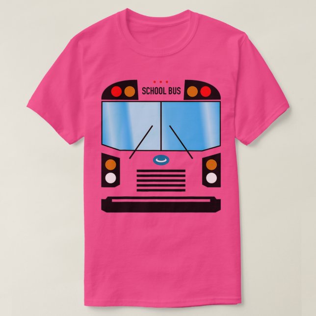 T-shirt Costume d'autobus scolaire 7 (Design devant)