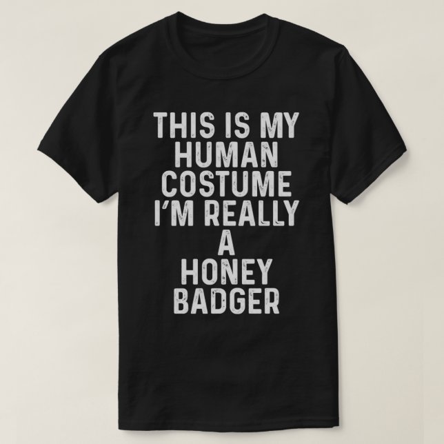 T-shirt Costume de blaireau de miel (Design devant)