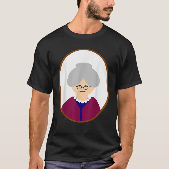 T-shirt Costume de bonne vieille (Devant)