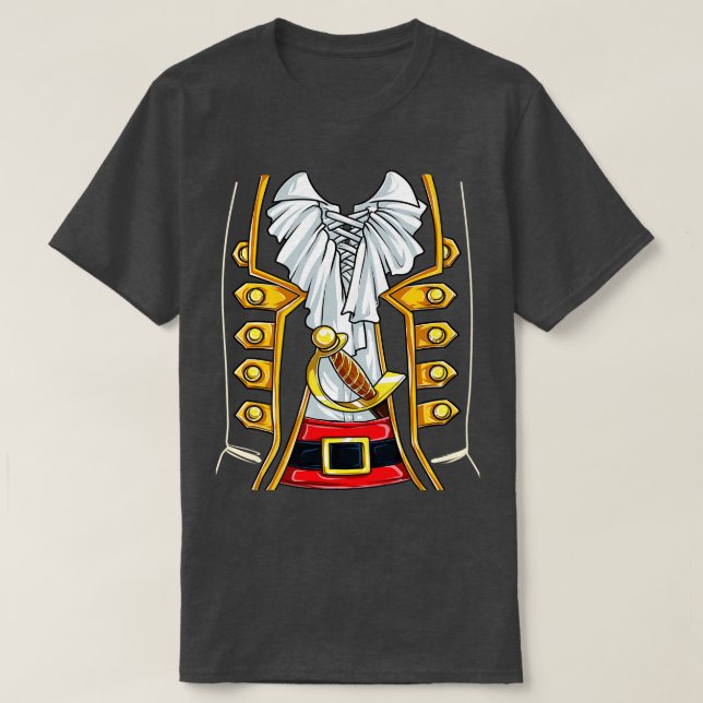 T-shirt Costume de Buccaneer Pirate Funny Halloween Novelt (Design devant)